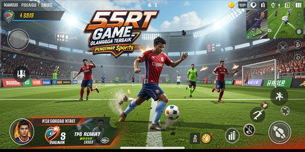 Tampilan gameplay menakjubkan dengan aksi olahraga nyata.