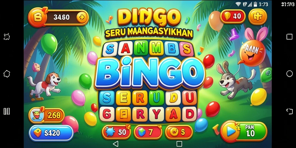 Tampilan gameplay D73 yang seru dan kompetitif dalam permainan Bingo.