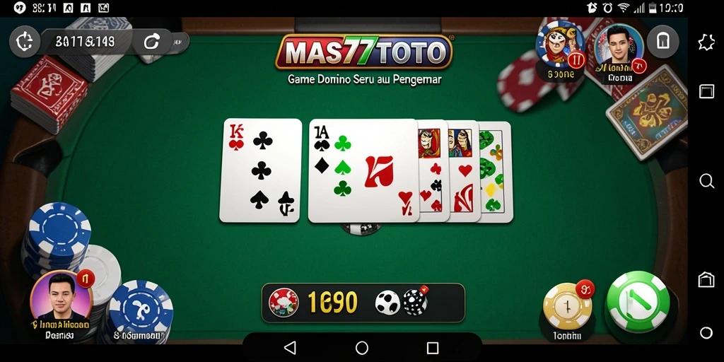 Tampilan permainan DOMINO yang menarik dan penuh strategi.