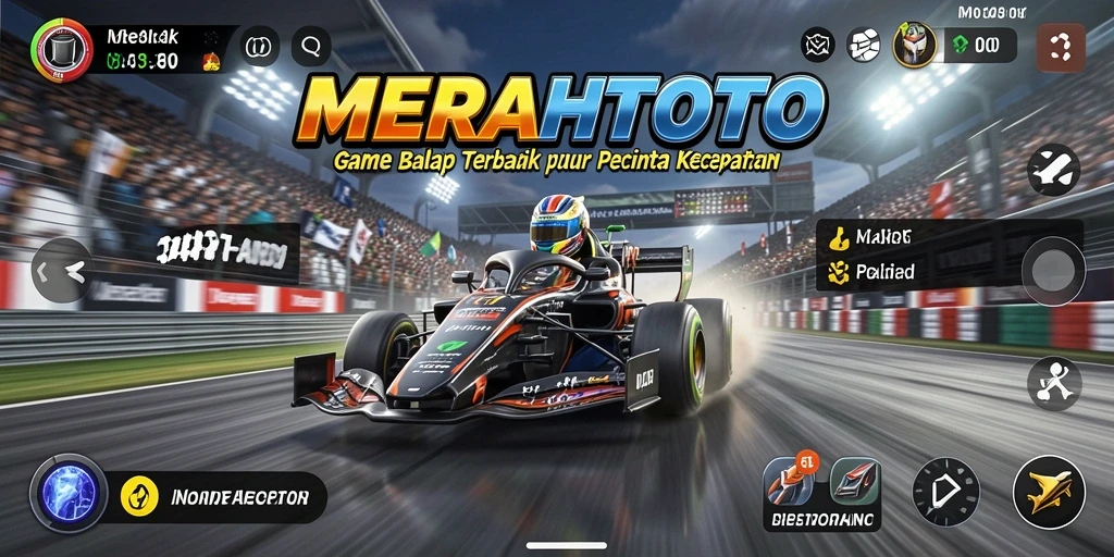 Tampilan menegangkan dari balapan di MERAHTOTO.