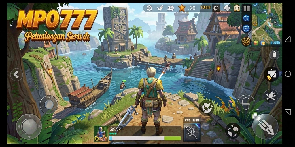 Screenshot menampilkan aksi seru di dunia terbuka MPO777.