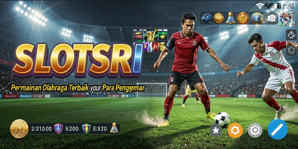 Screenshot SLOTSRI menampilkan gameplay seru dalam pertandingan olahraga.