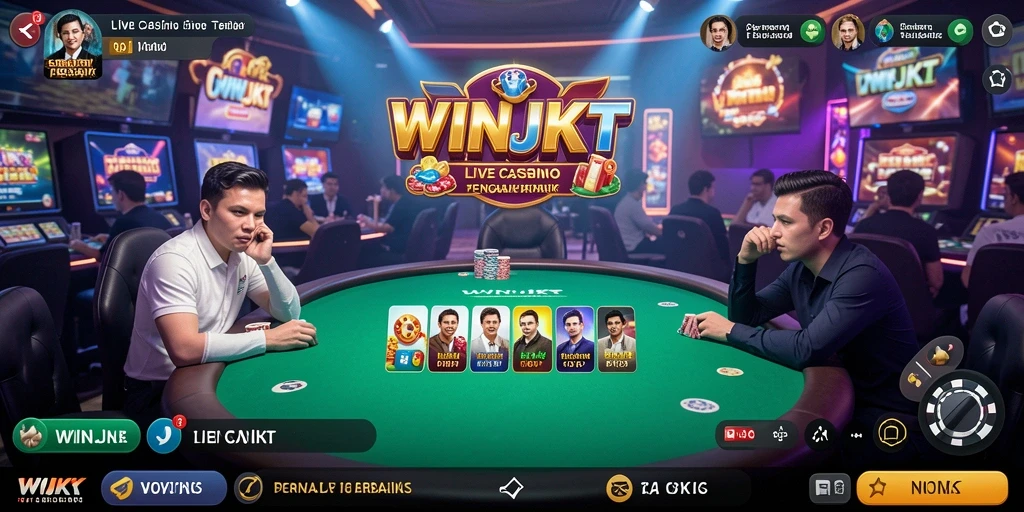Tampilan permainan Live Casino yang menarik di WINJKT.